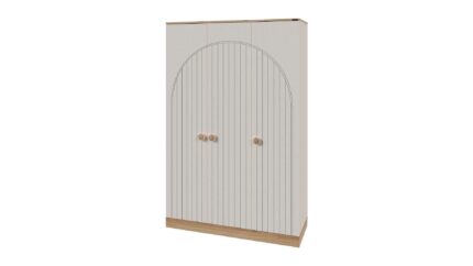 Bohemlife 3-Door Wardrobe